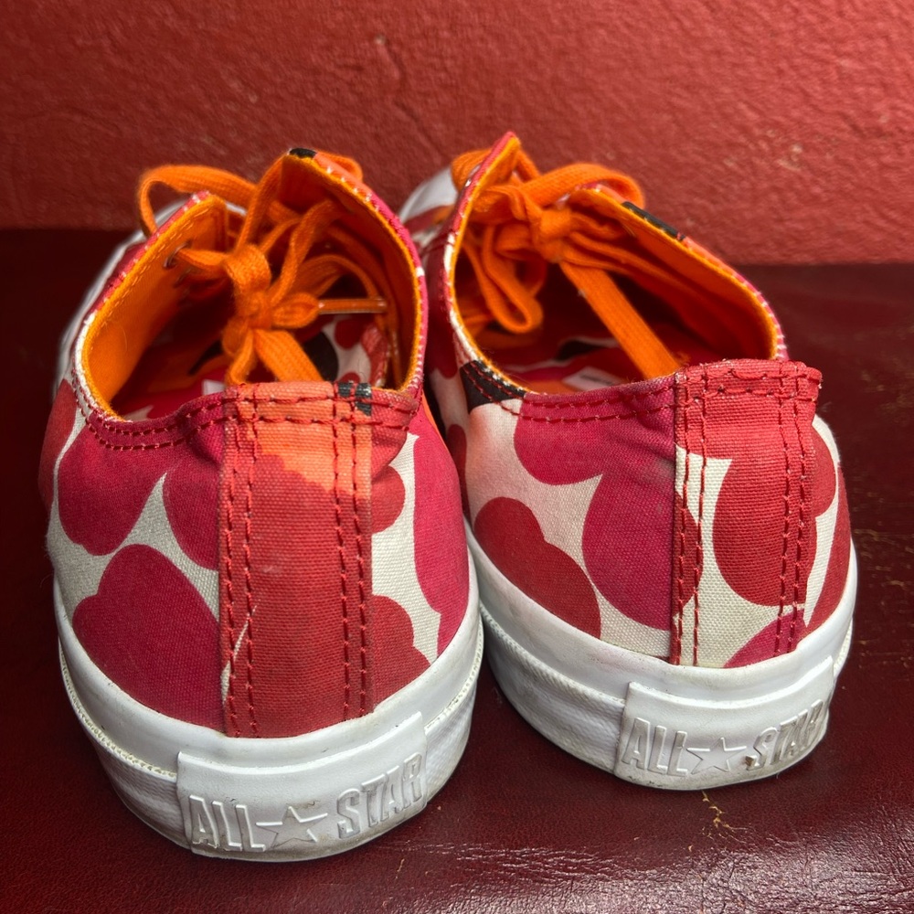 Pink and Orange Converse Marimekko All Star Sneakers Size 10 - Picture 2 of 3